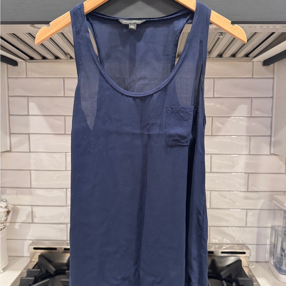 Banana Republic Deep Blue Tank Top